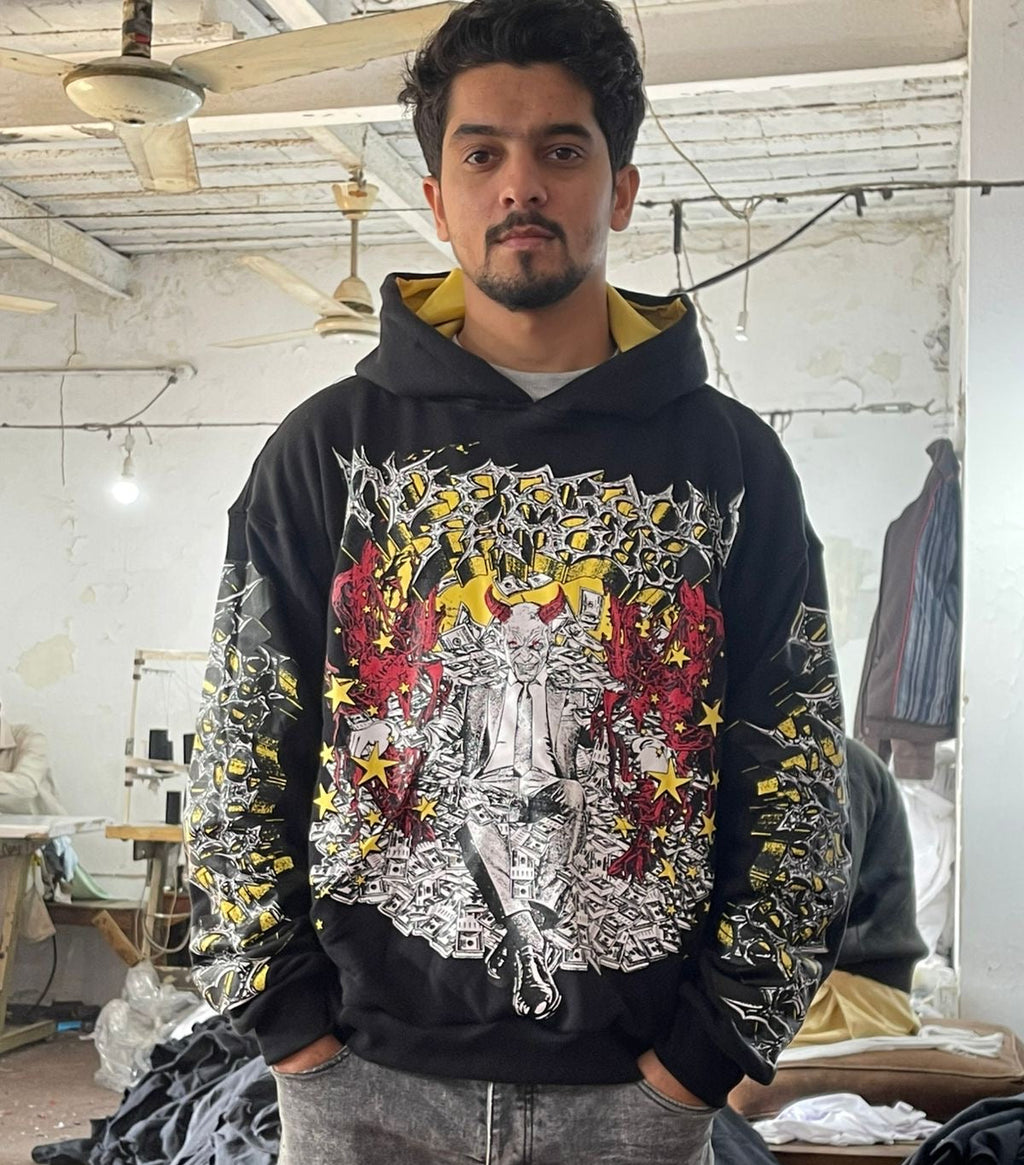 Money Over Evil Gold Edition Hoodie