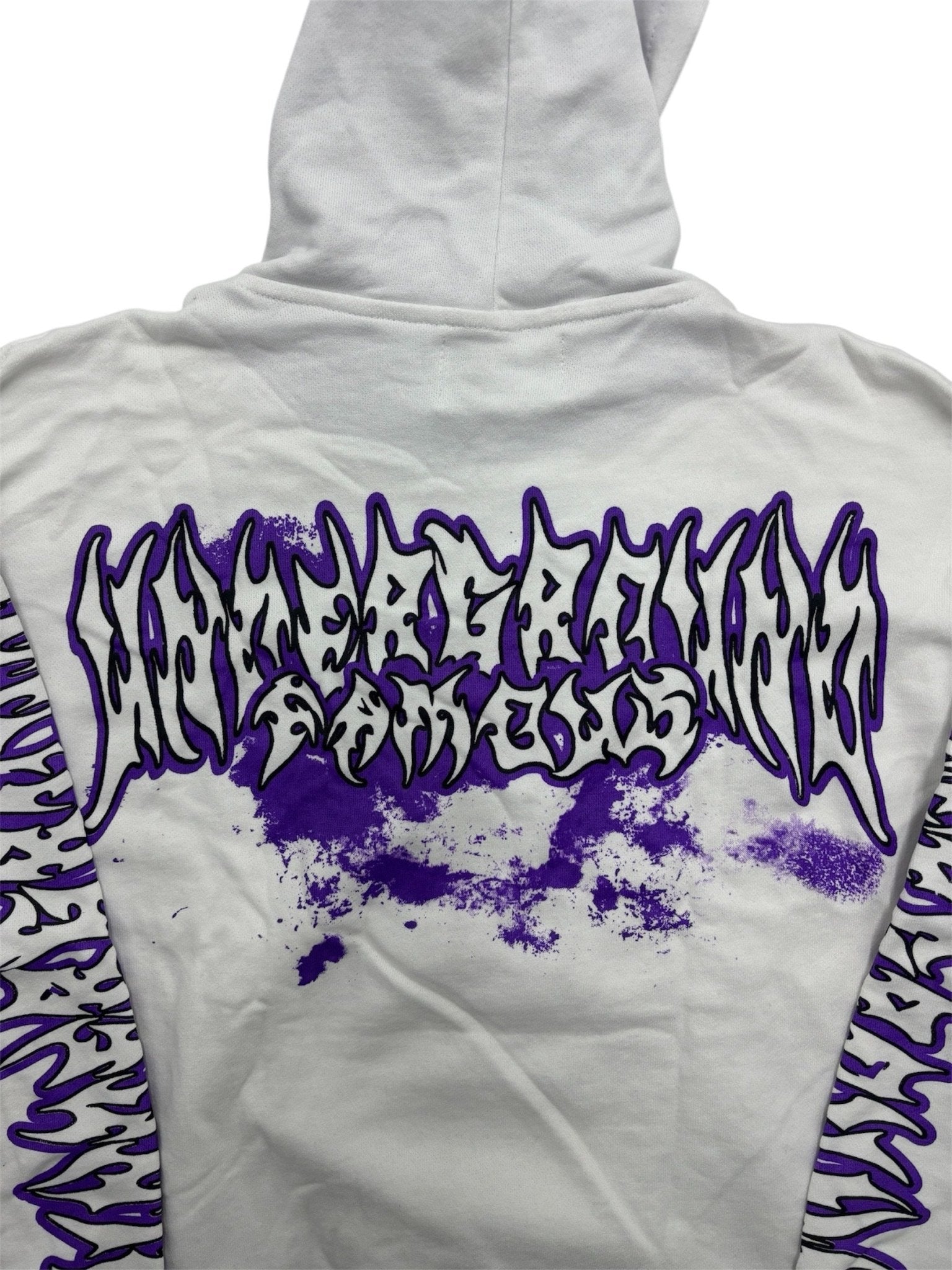 Satin Lined Hoodie White Hoodie