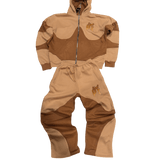 Brown Balaclava Hoodie Full Set