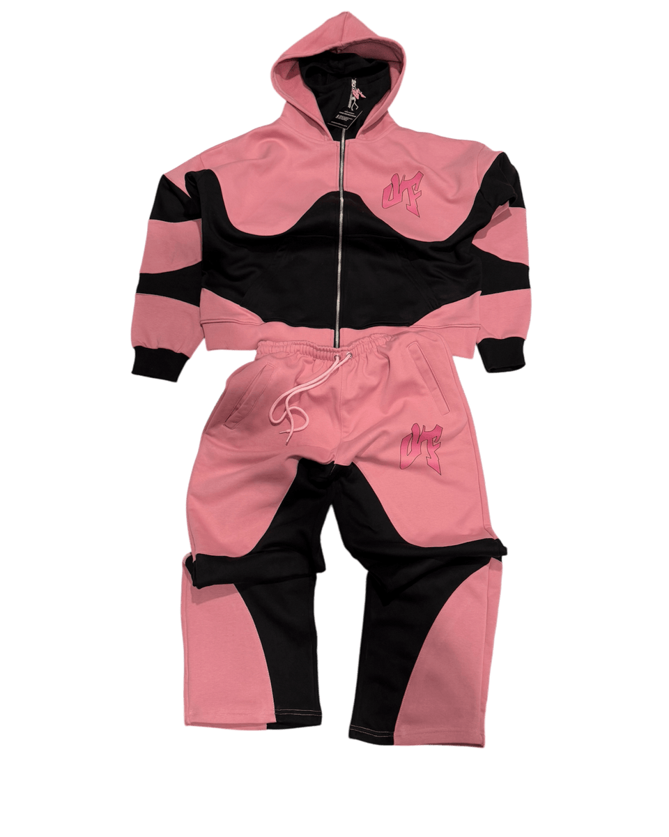 Pink Balaclava Hoodie Full Set
