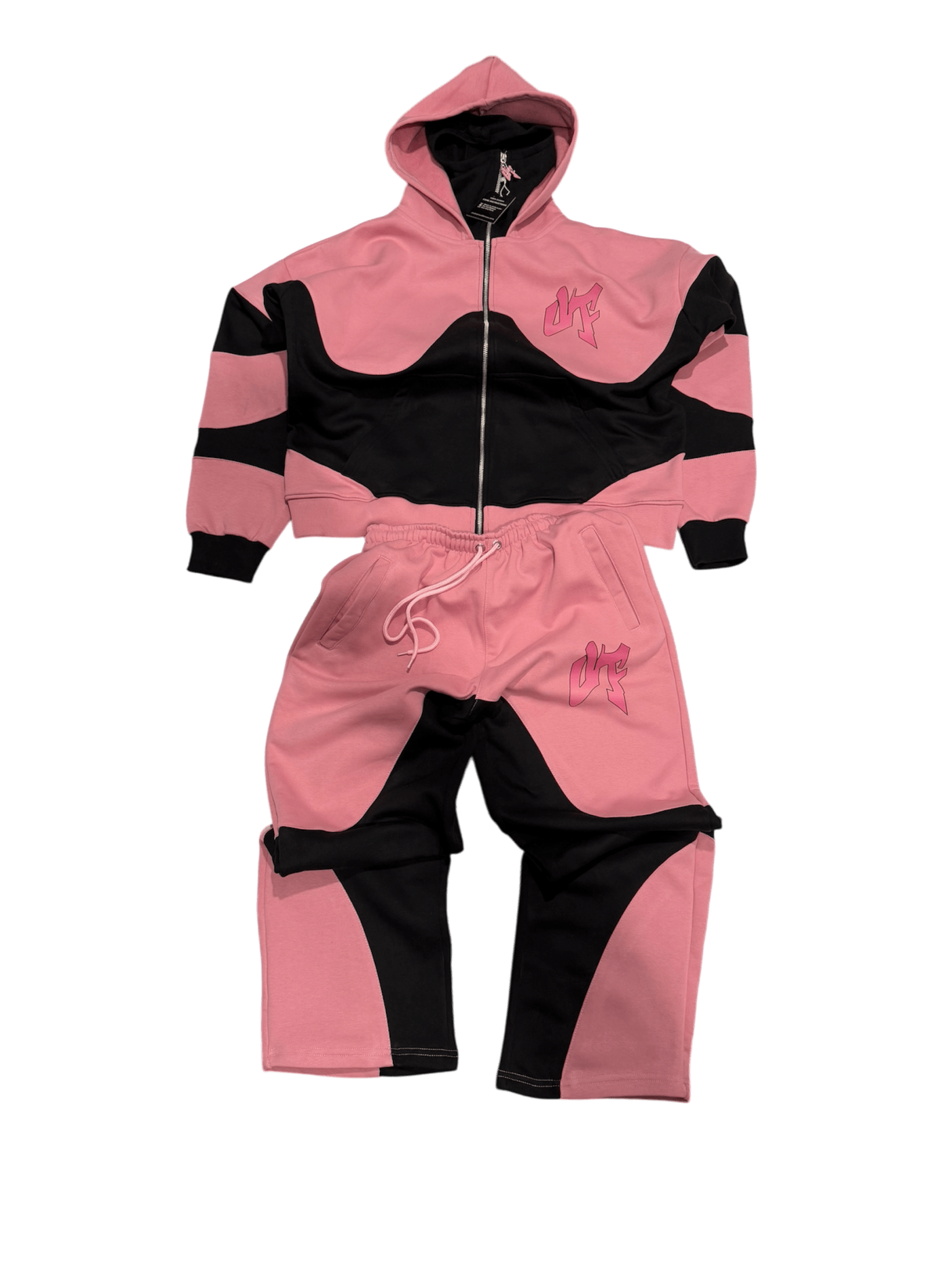 Pink Balaclava Hoodie Full Set