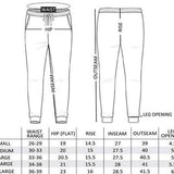SIZE CHART TRACKSUIT PANTS