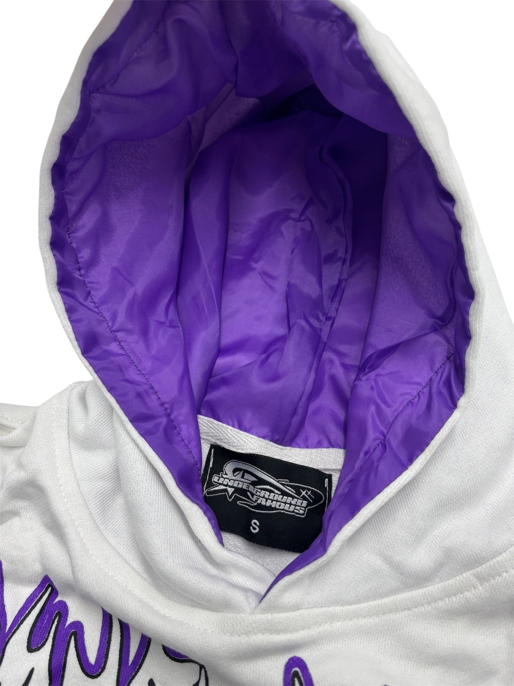 Purple Text Hoodie