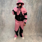 mask tracksuit pink cotton