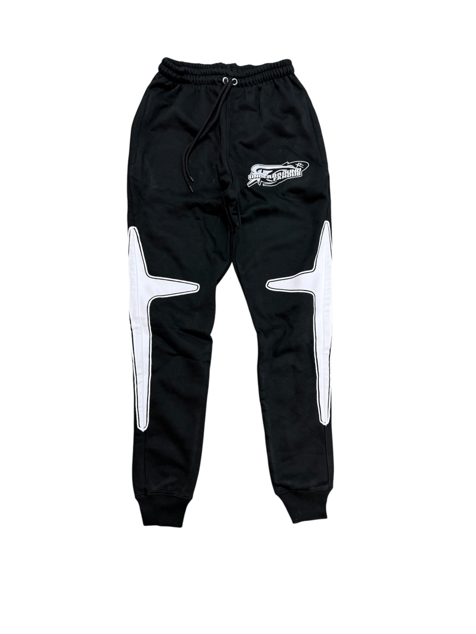black y2k joggers