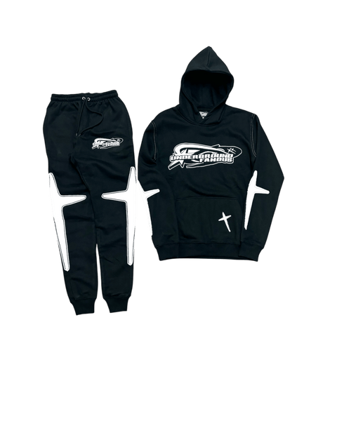 y2k black tracksuit y2k